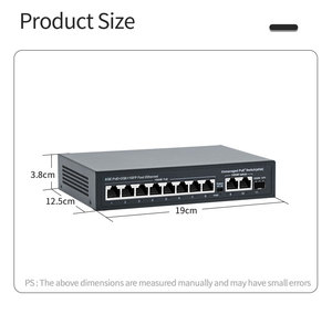 120W POE Power <b>Ethernet</b> Unmanaged Gigabit <b>Switch</b> 11 Ports Standard PSE 10/100/1000Mbps for Network Infrastructure - Product Image 3
