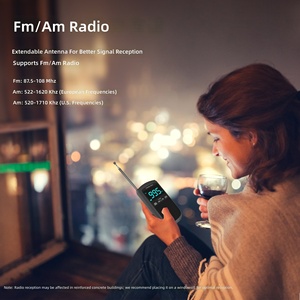 Nuevo Modelo 2025, Mini <span class=keywords><strong>Radio</strong></span> Portátil FM Semiconductor con Pantalla Digital, Funciona con Batería, para Personas Mayores, Banda Completa - Product Image 2