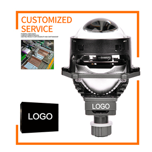 ไฟหน้าโปรเจคเตอร์แบบ Bi-<span class=keywords><strong>LED</strong></span> สามสี รุ่น Chenlang ขนาด 3 นิ้ว สว่างพิเศษ ไฟสูง/ต่ำ 140W/120W สำหรับรถยนต์พวงมาลัยขวา/ซ้าย  แบบแบน สำหรับอุปกรณ์ตกแต่งรถยนต์ - Product Image 2