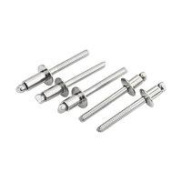 Rivet aveugle en acier inoxydable 304 à tête de bouton Rivet pop à extrémité ouverte Rivet anti-rouille à haute résistance Niveau 51 Rivet