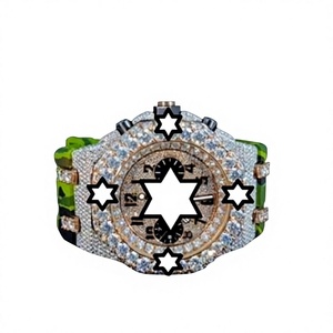 Montre mécanique de luxe pour hommes en acier inoxydable, avec bracelet en caoutchouc, cadran analogique, chronographe, boîtier rond de 42mm, cristal saphir - Product Image 1