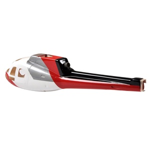 Elicottero <span class=keywords><strong>RC</strong></span> AS350 Ecureuil 450 fusoliera preverniciata per elicotteri da pittura argento bianco rosso taglia 450 - Product Image 4