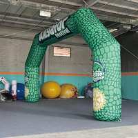 Arche gonflable de départ/arrivée pour publicité, course, marathon, événement, logo personnalisé, installation facile, arche de course avec pieds en T
