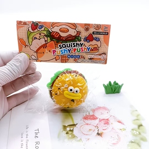Vente en gros usine Nouveau Jouet Squishy Taba Mochi Fidget en forme de Hamburger simulé, Jouet à presser anti-stress - Product Image 4