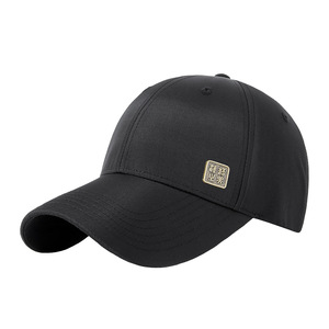 Baseball Cap Nylon Twill Black Unisex Water Repellent Quick Drying Outdoor Sun Protection <b>Hat</b> - Product Image 1