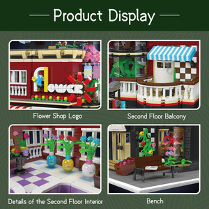 Mould King 16056 MOC Puzzle Flower Shop Montaje Modelo Ladrillos creativos Niños Unisex Juego de bloques de construcción educativos Juguete - Product Image 5