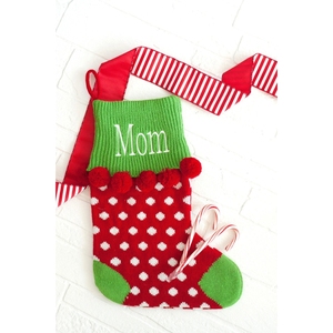 Cá nhân Monogram dệt kim giáng sinh vớ treo sọc giáng sinh vớ - Product Image 4