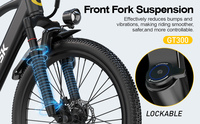 Vélo Électrique Aairsk GT300 à Assistance Pédalage, Batterie Lithium 36V 400W, Moteur Arrière, Idéal Ville et Loisirs, Robuste et Économique