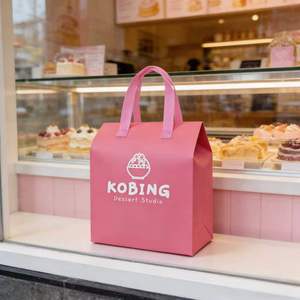 Borsa Termica Personalizzata in Tessuto Non Tessuto Durevole, Resistente all'Umidità, con Manici, per Panetteria, Alimentari, <span class=keywords><strong>Bevande</strong></span> Fredde <span class=keywords><strong>e</strong></span> Calde, Servizio Ristorazione - Product Image 1