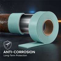 Film protecteur auto-cicatrisant adhésif double face imperméable pour l'étanchéité des raccords de tuyauterie et le contrôle de la corrosion des tuyaux en acier
