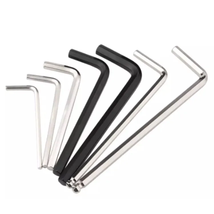 1.5-10mm hex wrench customized alloy steel carbon steel metric hex wrench L-shaped flat head wrench