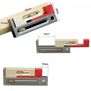 Ajustador de ranura de sierra de mesa, herramienta de espiga de embutir, bloque de medición móvil, longitud, herramientas de carpintería