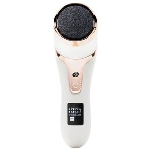 Lima Eléctrica para Pies Go Smooth, Color Blanco y Oro Rosa, Recargable por USB, con Pantalla, Pedi5 - Product Image 1