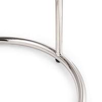 Table d'appoint ronde moderne en verre trempé et acier inoxydable pour salon – Vente en gros