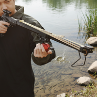 Lance-pierre de pêche professionnel Piaoyu, puissant et évolutif, pour l'extérieur, avec bandes élastiques et accessoires de fléchettes à poisson