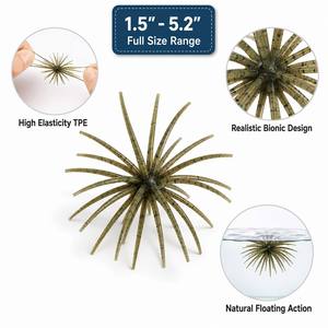 Esca Morbida Bionica a Forma di Riccio Marino in Silicone TPE Galleggiante OEM, Stile Coike, con Punte, per Attrezzatura <span class=keywords><strong>da</strong></span> Pesca al Bass - Product Image 4