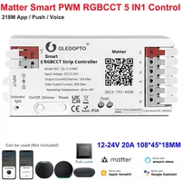 Protocole de matière WLED Tuya RGBCW Strip Light Zgb Controller Switch avec Dali Compatible pour Amazon Google Apple-Connexion RF