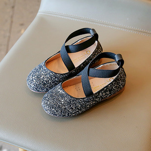 Zapatos de Bailarina con Lentejuelas para Niñas Pequeñas, Zapatos de Vestir Brillantes para Niñas, Zapatos Planos de Ballet para Niñas, Zapatos de Princesa para Vestido de Boda - Product Image 5