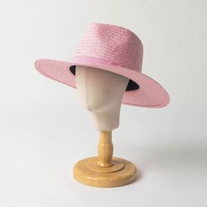 Chapeau de paille unisexe tendance printemps pour enfants, large bord en papier, protection solaire pour l'extérieur, les voyages et la pêche, protection solaire estivale - Product Image 6