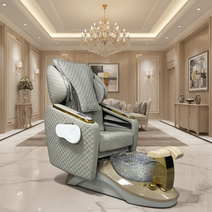 Sillón de Pedicura Eléctrico de Lujo sin Tuberías para Salón de Belleza Profesional Moderno y Personalizado - Product Image 1