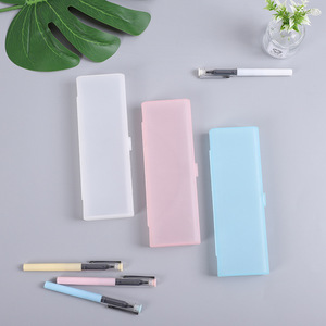 Plastic multi-function rectangle Colored wholesale pencil case school Packaging Supplier PP Pen Box clear pencil case school