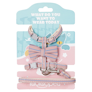 Set tali penuntun jalan luar ruangan Chihuahua Pug Perancis dapat diatur rompi <span class=keywords><strong>Harness</strong></span> kucing populer untuk anjing kucing kecil - Product Image 2
