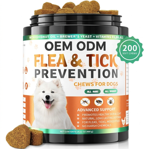 Integratori Naturali Antiparassitari per <span class=keywords><strong>Cani</strong></span> con Vitamina B12, <span class=keywords><strong>Olio</strong></span> <span class=keywords><strong>di</strong></span> Lino e <span class=keywords><strong>Cocco</strong></span>, Supporto per Pelle e Pelo, Produzione OEM - Product Image 1