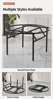 Table ronde pliante robuste en gros avec plateau recouvert de PVC et noyau multicouche pour salle de banquet, salle de conférence, restaurant