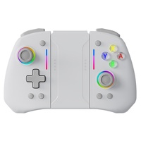 Control Inalámbrico LinYuvo para Pro Controller RGB con Motor de Vibración, Botón Turbo, Botones Traseros Reprogramables y Soporte para Teléfono