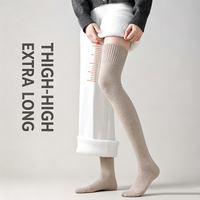 Chaussettes en tissu éponge personnalisées, épaisses et chaudes, chaussettes hautes pour femmes, chaussettes en tricot doux pour l'hiver, fabricant OEM