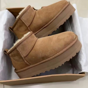 Botas de Tobillo Unisex de Diseño Lujoso y Alta Gama, Cómodas, con Forro de Algodón y Parte Superior de Felpa, Antideslizantes, para Otoño/Invierno y Nieve - Product Image 1
