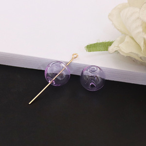 Bán Buôn Giá Rẻ Hai Lỗ Đa Màu Sắc Tự Làm Thủy Tinh Bong Bóng Bóng Hạt Cho Phát Hiện Đồ Trang Sức Phụ Kiện Bông Tai Làm - Product Image 6