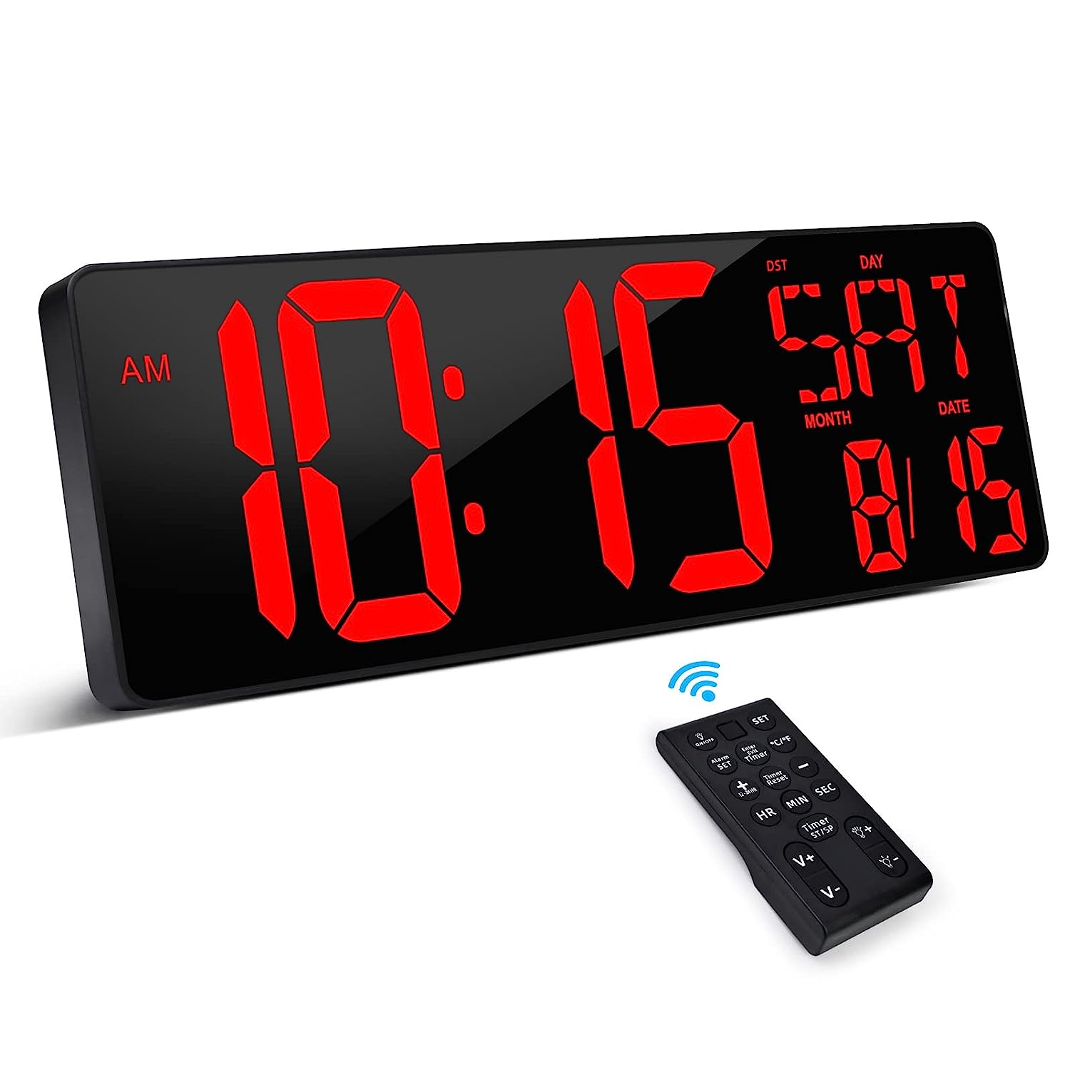 CHEETIE CP301 Große 16,5-Zoll-Anzeisuhr Countdown/Up Timer Digitale Wanduhr mit Fernbedienung