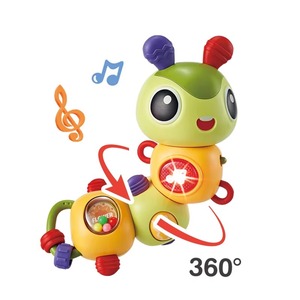 BGL Jouet Montessori populaire pour bébés : Hochets en plastique apaisants pour 2-4 ans, avec chenilles sonores, lumières <span class=keywords><strong>et</strong></span> <span class=keywords><strong>musique</strong></span> - Product Image 1