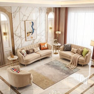 Divano di Lusso a Due Posti a Forma di U in Velluto - Design Nordico per Piccoli Appartamenti, Saloni, Saloni di Bellezza, Boutique e <span class=keywords><strong>B</strong></span>&<span class=keywords><strong>B</strong></span> - Product Image 1