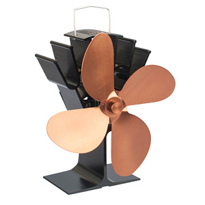 Ventilateur de <span class=keywords><strong>poêle</strong></span> en alliage d'aluminium écologique en gros d'usine pour accessoires de cheminée Design moderne non électrique - Product Image 1
