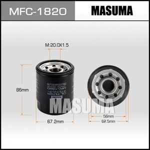 กรองน้ำมันเครื่องรถยนต์ MFC-1820 MASUMA พรีเมียมแบบใหม่ ชนิดสปินออน ราคาขายส่งจากโรงงานที่แข่งขันได้ สำหรับรถยนต์ ACURA - Product Image 3