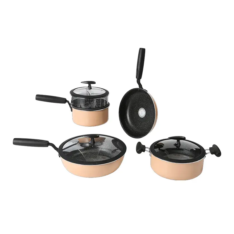 Set di pentole economiche utensili da cucina antiaderenti in acciaio inossidabile set di strumenti di cottura