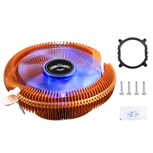 Air CPU cooler LGA 2011 computadora CPU fan 3pin E5 placa base iluminada Quiet <span class=keywords><strong>Desktop</strong></span> PC para X79 X99 2099 - Product Image 1