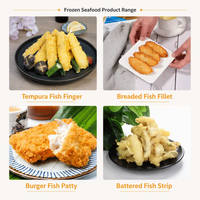 Pré-Frit Cod Row Frozen Burger Patty Produit de fruits de mer pané Surimi Bâtonnets de poisson pour adultes Filet de poisson pour enfants en vrac