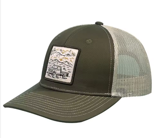 Casquette de camionneur en coton personnalisée avec logo brodé de haute qualité OEM, sans minimum, conçue pour les hommes et les femmes - Product Image 1