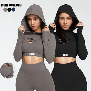 2023 Custom Logo 3 Stuks Vrouwen Sportkleding Naad Sportbeha Hoge Taille Leggings Pak Actieve Kleding Atletische Sportschool Fitness Yoga Sets