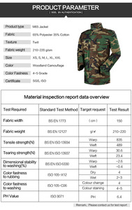 Veste de terrain M65 pour homme, style parka tactique camouflage d'hiver avec col montant et capuche coupe-vent - Product Image 2