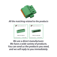 Conector de Bloque de Terminales PCB AOSI 5.0MM/5.08MM Phoenix Enchufable de Aleación de Cobre con Resorte 12A 300V con Brida 2EDGKN KF2EDGKN