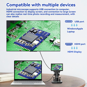 7インチPCB顕微鏡カメラ 1600倍デジタル電子ビデオ顕微鏡 リモコン付き - Product Image 3