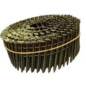 coil nails frame pallet high quality factory supply electro-galvanized plastic top umbrella roofing nails hot sale hot dipped