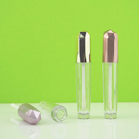 5ml Clear Lipgloss Tube Lipglss Bottle avec Rose Golden Cap Cosmetic Tube