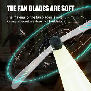 Ventilador Repelente de Moscas Recargable <span class=keywords><strong>con</strong></span> Aspas Suaves, Luz LED y Control Táctil, Portátil para el Hogar, Habitación Infantil y Campamentos al Aire Libre - Product Image 5