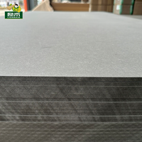 Panneau en MDF étanche noir 12mm 18mm panneau résistant à l'humidité pour la fabrication d'armoires personnalisées