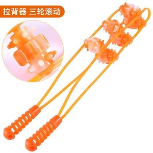 Back Massager <b>Plastic</b> Rollers Three Wheel Rolling For Back Neck Shoulder Massage Fitness Exercise Stretching <b>Strips</b> - Product Image 1